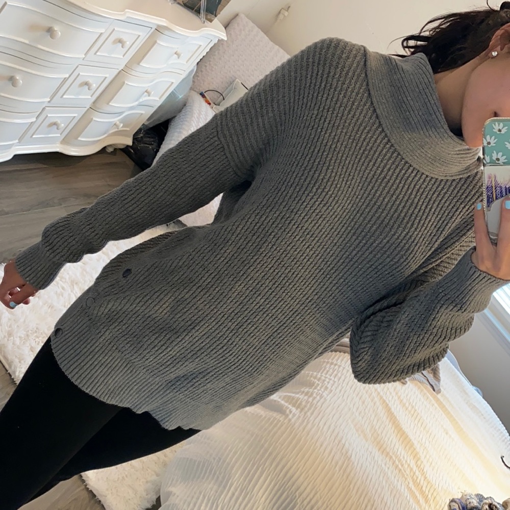 Gray sweater